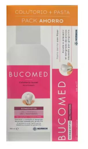 Normon Bucomed Gingivitis Mouthwash Pack of 2 Pieces