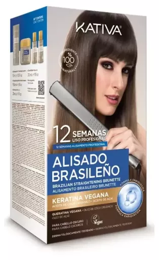 Kativa Professional Brazilian Straightening Pro Dark Case 6 Pieces