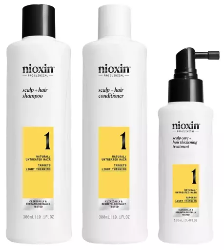 Nioxin System 1 Mild Treatment Kit 3 Pieces