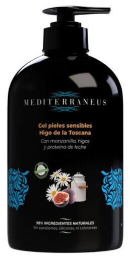 Mundo Natural Mediterraneus Gel for Sensitive Skin, Tuscan Fig, 500 ml