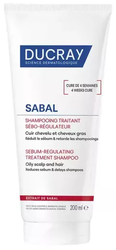 Ducray Sabal Sebum-Regulating Treatment Shampoo 200 ml