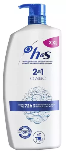 h&s Classic Anti-Dandruff Shampoo and Conditioner 2-in-1 Dispenser 1000 ml