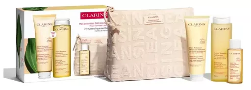 Clarins Normal-Dry Skin Essential Cleansing Set 4 Pieces