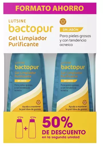 Lutsine Bactopur Purifying Cleansing Gel Pack 2 x 200 ml